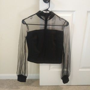 NEW SheIn Sheer Blouse